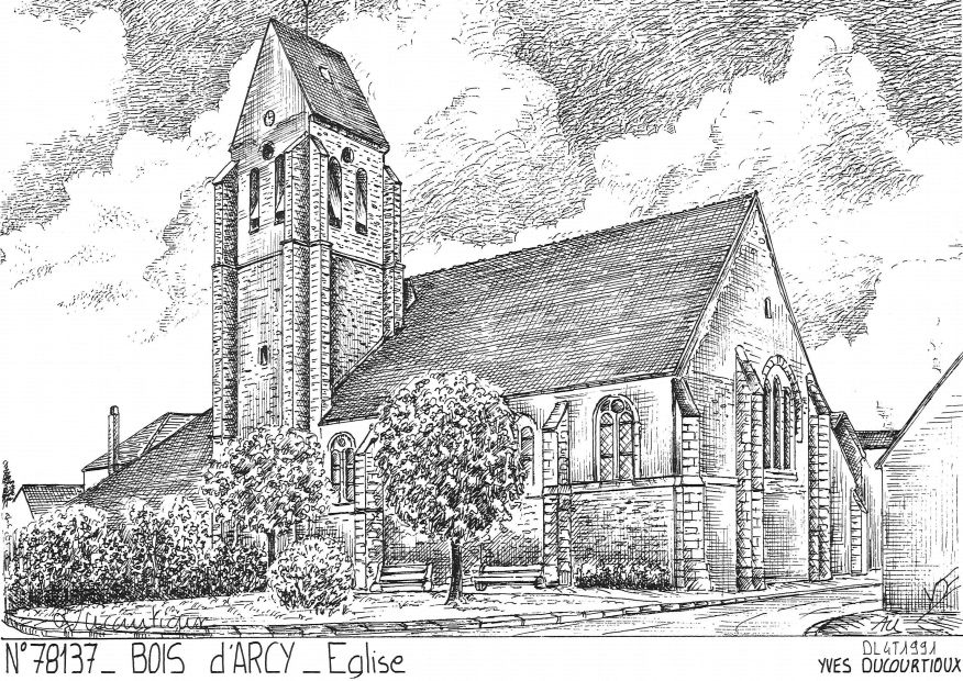 N 78137 - BOIS D ARCY - église